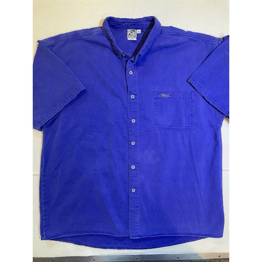 Vintage ONeill Button‎ Up Shirt Made In USA Men's Size XL Surf Retro 80s 90s